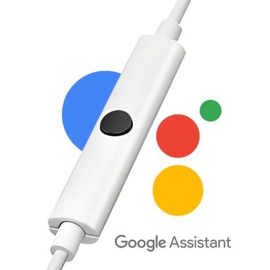 Google Auriculares Cable oficial Blanco