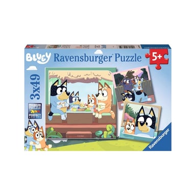 Puzzle Las Aventuras de Bluey - Caja de 3 puzzles de 49 piezas