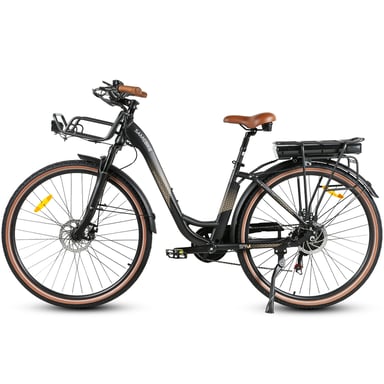 Bicicleta eléctrica SAMEBIKE RS-A07 de 28'', motor de 500 W, batería de 36 V y 13 Ah, cómoda para ciudad y ocio, para mujer