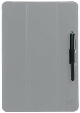 Funda protectora Folio iPad 10.2'' 2021/2020/2019, iPad 9/8/7 Gen, con esquinas reforzadas y barra para stylus, transparente/negro