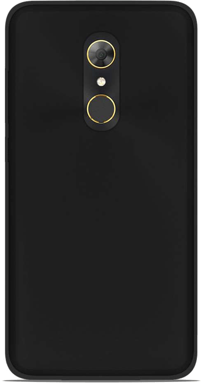 Coque silicone unie compatible Givré Noir Alcatel A7