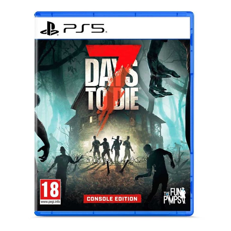 Jeu vidéo The Fun Pimps 7 Days to Die Console Edition PS5 Action?Survie Monde ouvert Vert foncé/Accent rouge - Neuf