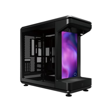 Boîtier open-frame COOLER MASTER MasterFrame 360 Stage LCD écran vertical, verre trempé, support ATX, éclairage Noir - Neuf