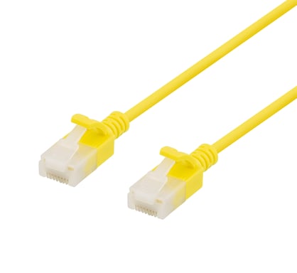 Deltaco UUTP-1053 cavo di rete Giallo 3 m Cat6a U/UTP (UTP)