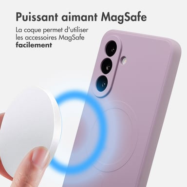 imoshion Coque Couleur avec MagSafe pour Samsung Galaxy A36 - Violet