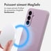 imoshion Coque Couleur avec MagSafe pour Samsung Galaxy A36 - Violet