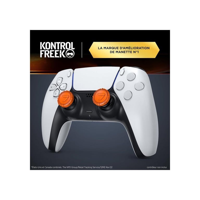 Accessoire manettes STEELSERIES KontrolFreek Black Ops 7 Performance (2) Orange PS5/PS4 GripTek embouts - Neuf