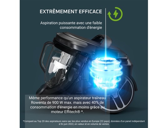 Aspirateur Traîneau Rowenta RO7935EA – 500 W, 59 dB, Filtration HEPA - vue 7