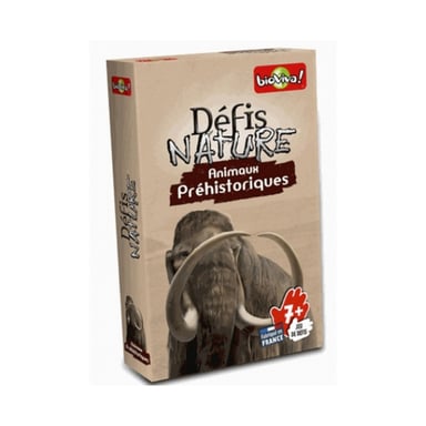 Juego de cartas Nature Challenge: Animales prehistóricos