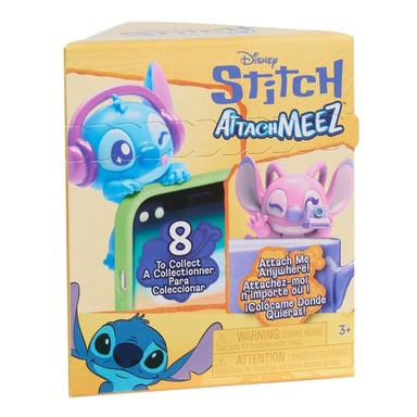 Mini figurine Attachmeez Disney Stitch - Collectible Blind Box Attachable pour téléphone/tasse Rose