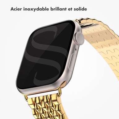 Selencia Bracelet dragon en acier pour Apple Watch | 38/40/41/42 mm - Doré