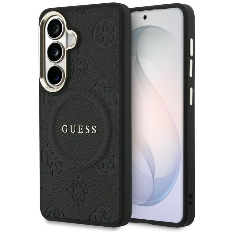 Guess Coque Saffiano Peony Embossed Ring MagSafe pour Samsung Galaxy S26