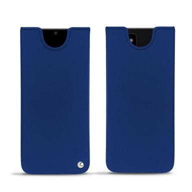 Pochette cuir Samsung Galaxy Note20 Ultra -  - Bleu - Cuir lisse