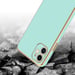 Coque pour Apple iPhone 11 en Glossy Vert Menthe - Or Housse de protection Étui en silicone TPU flexible et avec protection pour appareil photo