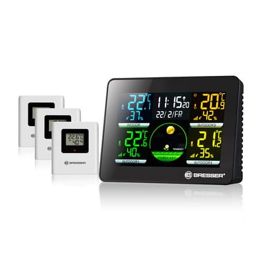 BRESSER Termómetro emeo Hygro Quadro NLX - 7000023