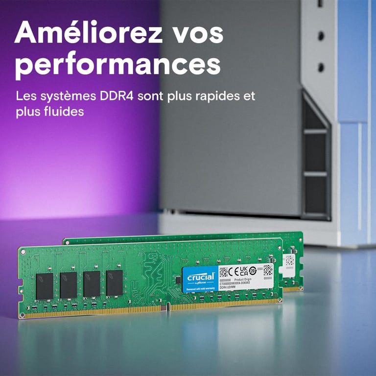Crucial CT2K32G4DFD832A module de mémoire 2 x DDR4 3200 MHz Neuf - vue 6