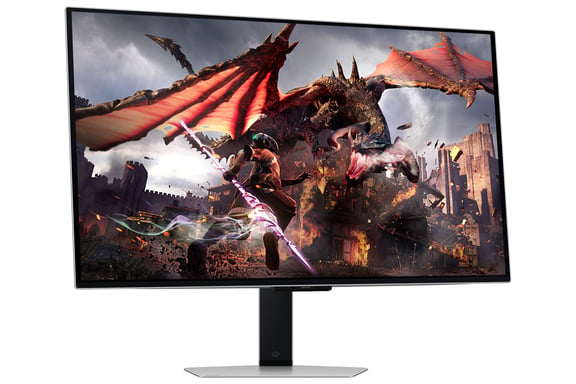 Samsung G80SD PC schermo piatto 81,3 cm (32'') 3840 x 2160 pixel 4K Ultra HD OLED Argento