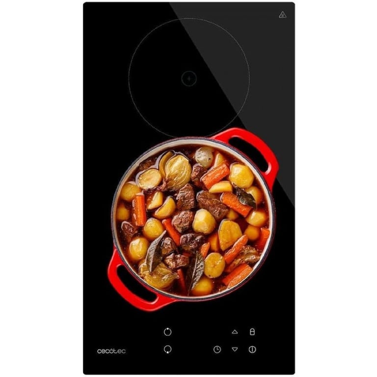 Cecotec Plaque Vitrocéramique 2 Feux Bolero Squad V 2100. Puissance Maximale De 9 Niveaux De Puissance Commande