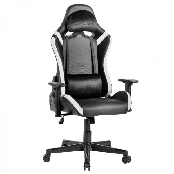 Chaise Gaming Professionnelle MARS GAMING MGC PRO Cuir PU Accoudoirs 2D Dossier Inclinable 135°