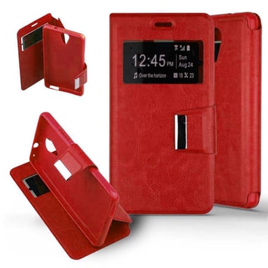 Etui Folio Rouge compatible Alcatel One Touch Pixi 4 5.0 Orange Rise 51
