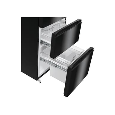 Réfrigérateur combiné - HISENSE - RM469N4AFD1 - Multi-portes - 368 L - No Frost (Sans givre) - Noir - L 60 x 66,3 x H 200 cm