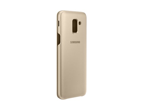 Samsung EF-WJ600 coque de protection pour téléphones portables 14,2 cm (5.6'') Étui avec portefeuille Or Samsung Galaxy J6 (2018)