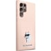 Étui en silicone Karl Lagerfeld Choupette pour Galaxy S23 Ultra, rose