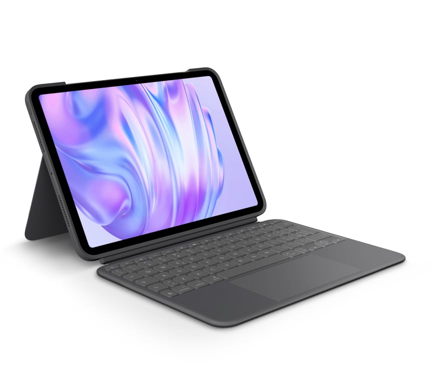 Logitech Combo Touch iPad Pro 11 Pouces M4 2024 Keyboard Case Clavier rétroéclairé détachable avec béquille Frappe Confortable Mode Usage QWERTY - vue 2