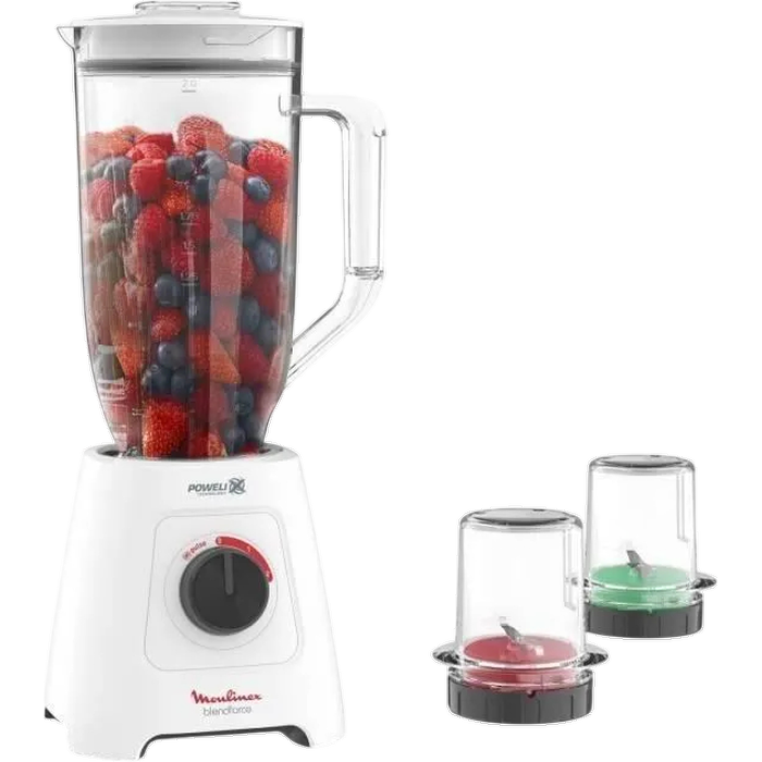 Blender Moulinex LM458110 – 600 Watt, Bol 2,8L, 6 Lames Powelix - vue 3