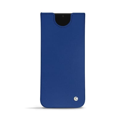 Pochette cuir Samsung Galaxy S23 - Pochette - Bleu - Cuir lisse