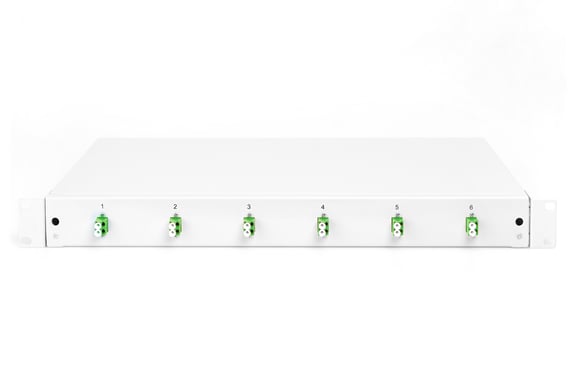 Digitus Boîte d'épissure pour fibres optiques, équipée, 6x LC-APC DX, OS2