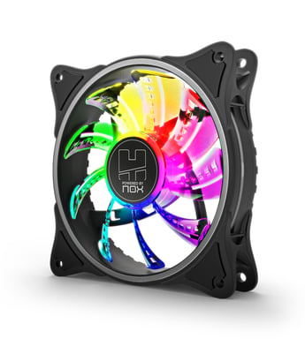 NOX A-Fan Boitier PC Ventilateur 12 cm Noir 1 pièce(s)