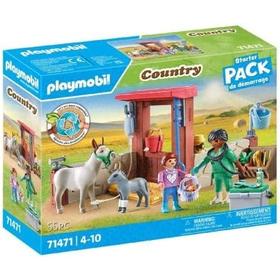 Coffret PLAYMOBIL Vétérinaire avec Animaux de la Ferme - Aide aux Animaux en Détresse - Neuf