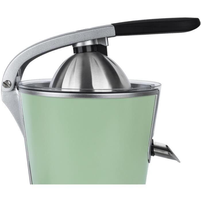 Presse-agrumes électrique H.Koenig AGR88 acier inoxydable, vert pastel - Neuf