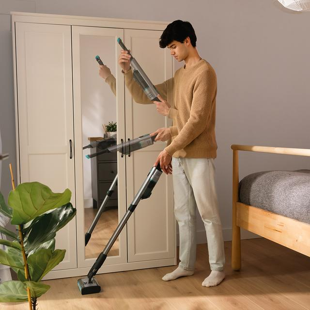 Cecotec Aspirateur Vertical sans Fil Ultraléger Scoba 2100 Twice. et 20 kPa Digital Brushless Autonomie 45 Min Tête Motorisée Omnidirectionnelle avec Double Brosse 2 Accessoires. - vue 4