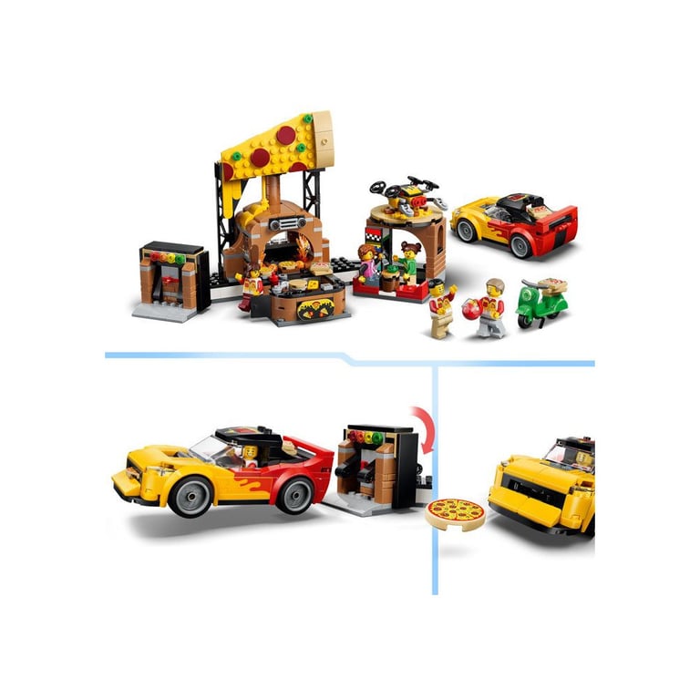 LEGO® City 60496 La pizzeria et ses véhicules de livraison - vue 7