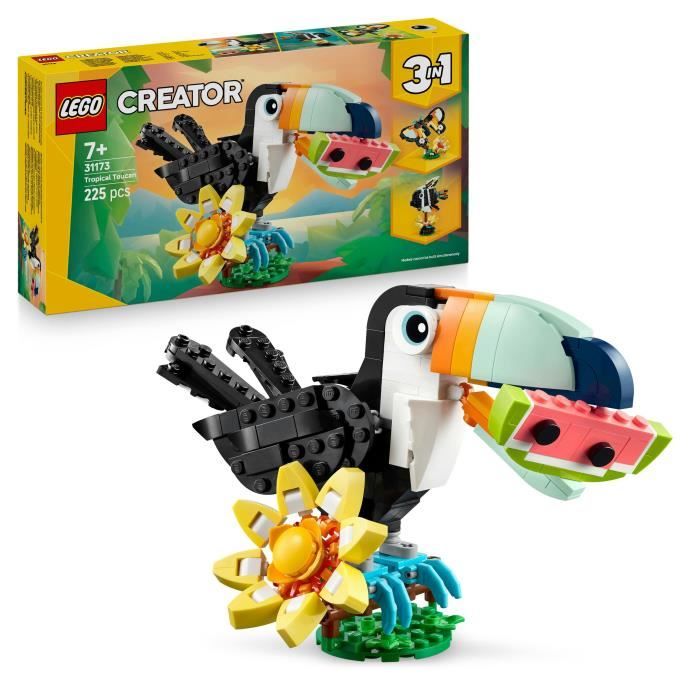 Creator 3-en-1 31173 Animaux Sauvages : le Toucan Tropical - Jeu des 7 ans - Neuf