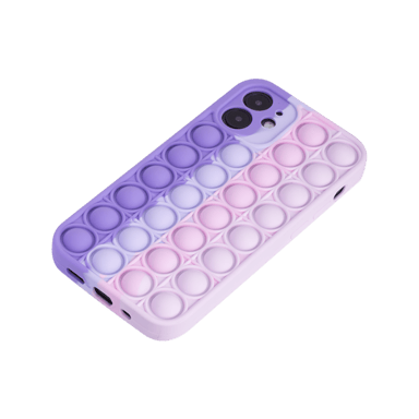 Custodia Popping Bubble per Apple iPhone 12 mini, Rosa Viola