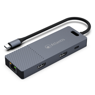 Atlantis Land A04 TC DK48 station d'accueil Avec fil USB 3.2 Gen 1 3.1 Gen 1 Type C Neuf