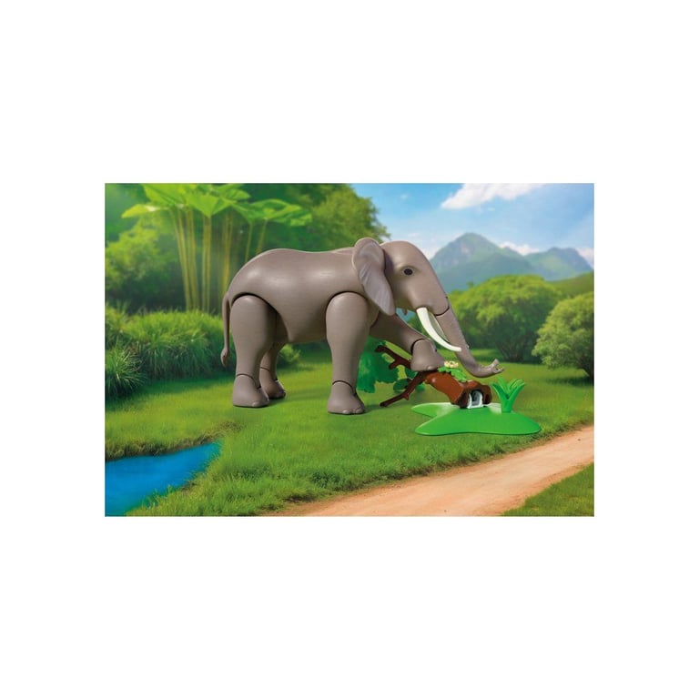 Playmobil Animaux et amis 72068 Éléphant avec soigneur Promo Pack - vue 5