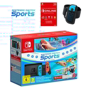 Nintendo Switch Sports Set console de jeux portables 15,8 cm (6.2'') 32 Go Écran tactile Wifi Bleu, Gris, Rouge
