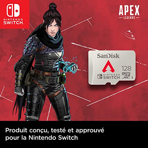 SanDisk microSDXC pour les consoles Nintendo Switch Apex Legends UHS I Carte jusqu'à 100 Mo/ Produit sous licence Nintendo Class 10 U3 - vue 4