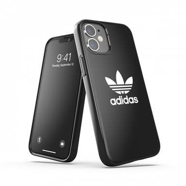 Adidas 42283 coque de protection pour téléphones portables 13,7 cm (5.4'') Housse Noir, Blanc Apple iPhone 12 Mini