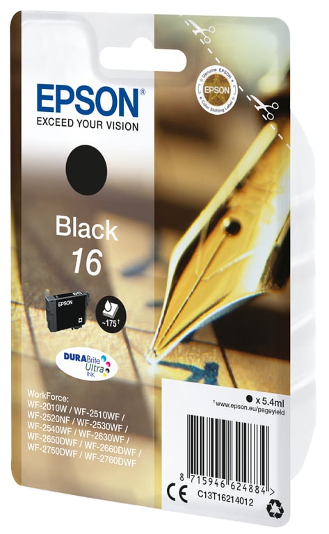 Cartouche d'encre EPSON T1636 Quad Pack 4 couleurs C13T16364012 Neuf - vue 8