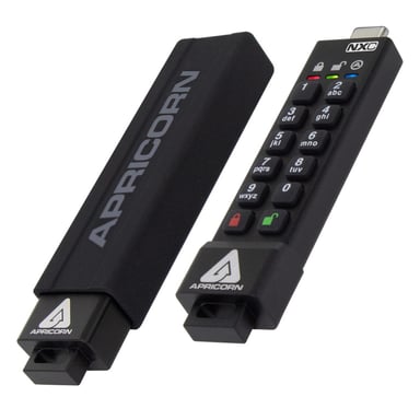 Apricorn ASK3-NXC-32GB unit  flash USB USB tipo-C 3.2 Gen 1 3.1 Gen 1 Nero (ASK3-NXC-32GB USB flash drive - USB Type-C 3.2 Gen 1 3.1 Gen - 1 Black ASK3-NXC-32GB 32 GB USB Type-C 3.2 Gen 1 3.1 Gen 1 77 MB/s Cap - Warranty 36M)