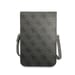 Sac à Bandoulière pour Téléphone Motif 4G avec Logo Triangulaire Noir