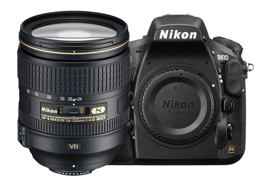 Nikon D810 + 24-120mm VR Juego de cámara SLR 36,3 MP CMOS 7360 x 4912 Pixeles Negro
