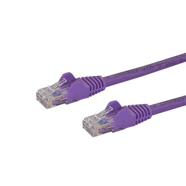 StarTech.com Cable de red Cat6 UTP sin gancho de 1 m - Violeta