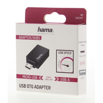 Adaptateur USB-OTG, fiche micro-USB - port USB, USB 2.0, 480 Mbit/s