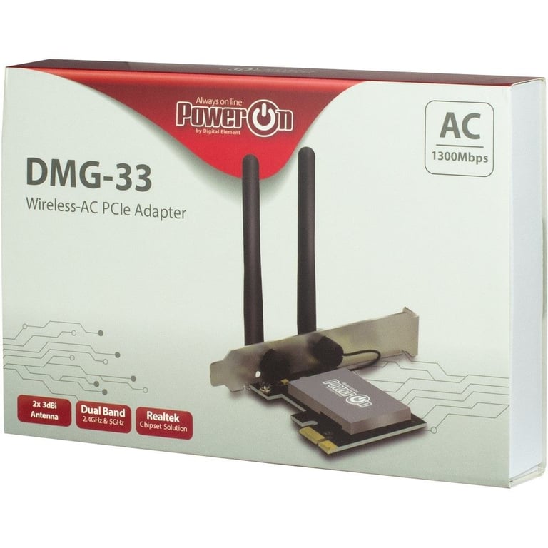 Inter Tech DMG 33 Interne WLAN 1300 Mbit/ Neuf - vue 3